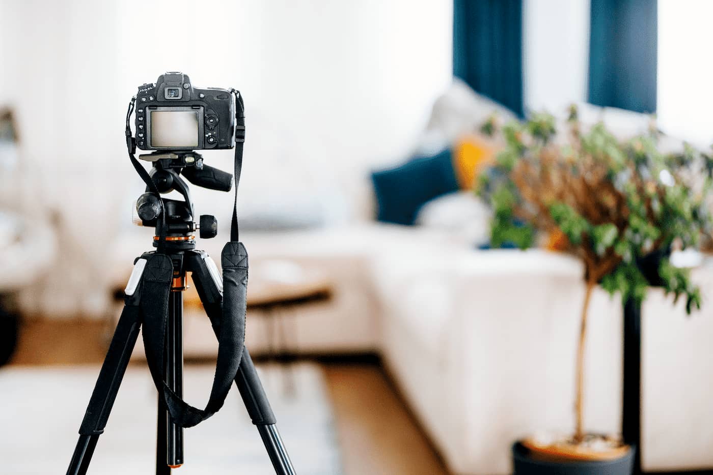 Camera in living room